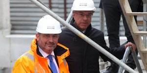 Αλέξανδρος Εξάρχου και Χρήστος Σταΐκούρας στο μετρό Θεσσαλονίκης