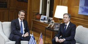Μητσοτάκης και Μπλίνκεν σε περσινή συνάντησή τους