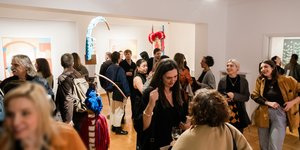 Στα εγκαίνια της γκαλερί Citronne 