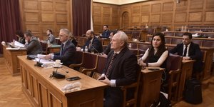 Εικόνα από την εξεταστική της Βουλής για τα Τέμπη