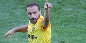 Ο Γιάννης Φετφατζίδης με τη φανέλα του Άρη