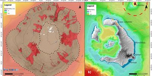 φαίστειο Κολούμπο στη Σαντορίνη: Σχεδιάστηκε ο γεωλογικός χάρτης του κρατήρα