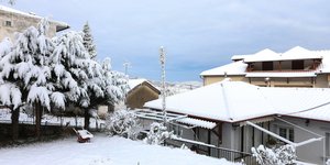 Χιόνια στον Χορτιάτη Θεσσαλονίκης 