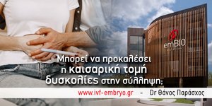 Η καισαρική τομή σχετίζεται με δυσκολίες στη σύλληψη;