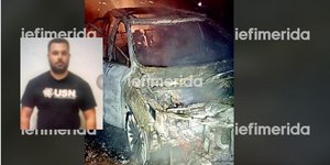 Το καμένο ΙΧ εκτελεστών του Ζαμπούνη