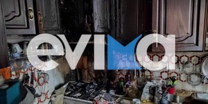 Φωτιά σε κουζίνα σπιτιού
