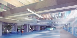 Ψηφιακή εικόνα από τον μελλοντικό σταθμό των ΚΤΕΛ