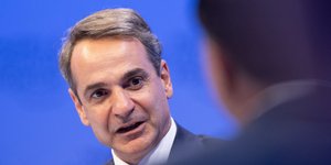 Ο πρωθυπουργός Κυριάκος Μητσοτάκης στο Νταβός της Ελβετίας