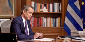 Ο Κυριάκος Μητσοτάκης στη συνέντευξή του στην ΕΡΤ και στον Γιώργο Κουβαρά 