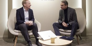 συνάντηση του Κυρ. Μητσοτάκη με τον πρόεδρο της Microsoft