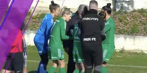 Η υπέροχη κίνηση των παικτριών του Παναθηναϊκού στο ματς με τον ΠΑΟΚ