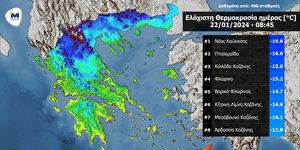 χαρτης θερμοκρασιες 