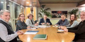 Συνάντηση του Νίκου Ταχιάου με τον Στέλιο Αγγελούδη