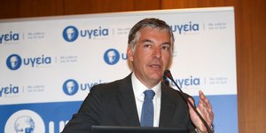 Ο Στέφανος Χανδακάς σε ομιλία του
