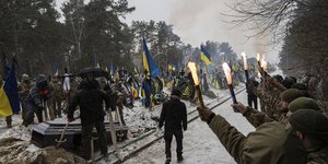 κηδεια ουκρανια χιονια 