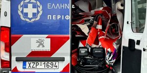 Αφίσες του ΣΥΡΙΖΑ που ξήλωσαν τα συνεργεία της Περιφέρειας Αττικής