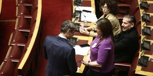 Κυριάκος Μητσοτάκης και Ζωή Κωνσταντοπούλου