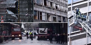 Εκρηξη έξω από το υπ. Εργασίας