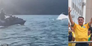 Εισαγγελείς ερευνούν αν ο Ζαϊχ Μπολσονάρου παρενόχλησε φάλαινα ενώ έκανε τζετ σκι