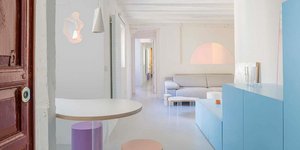 Αυτό το διαμέρισμα 60 τ.μ. είναι εμπνευσμένο από το γαλάζιο του ουρανού