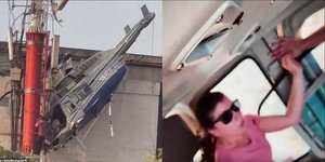 Bίντεο καταγράφει τον πανικό επιβαινόντων στο ελικόπτερο