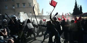 Πανεκπαιδευτικό συλλαλητήριο στο Σύνταγμα, επεισόδια