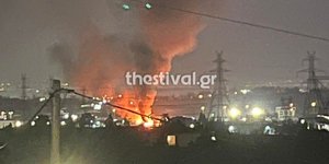 Θεσσαλονίκη: Φωτιά σε εξέλιξη έξω από το Ωραιόκαστρο