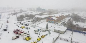 To Xαρπ της Ρωσίας με χιόνι