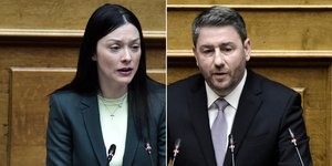 Νάντια Γιαννακοπούλου και Νίκος Ανδρουλάκης 