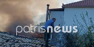 Από την κατάσβεση της φωτιάς στο σπίτι της ηλικιωμένης