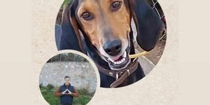 γιωργος καραμιχος με σκυλο