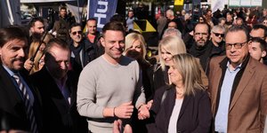 Ο Στέφανος Κασσελάκης στην έκθεση Agrotica