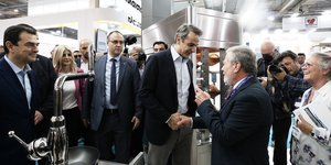 Ο πρωθυπουργός Κυριάκος Μητσοτάκης στην έκθεση HORECA