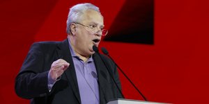 Ο Νίκος Κοτζιάς στο συνέδριο του ΣΥΡΙΖΑ