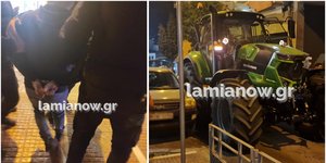 Τροχαίο με τρακτέρ στο κέντρο της Λαμίας