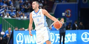 Ο Λευτέρης Μποχωρίδης με τη φανέλα της Εθνικής Ελλάδος