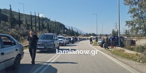 Ουρές οδηγών στην λαμίας-αθηνών