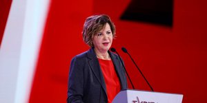 Η Όλγα Γεροβασίλη στο Συνέδριο του ΣΥΡΙΖΑ
