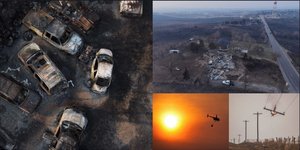 Σεληνιακό τοπίο από τις πυρκαγιές που μαίνονται στο Τέξας