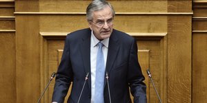 Ο Αντώνης Σαμαράς στην Ολομέλεια της Βουλής