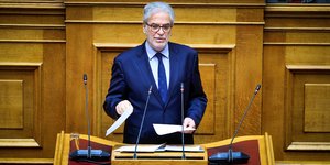 Ο Χρήστος Στυλιανίδης στη Βουλή