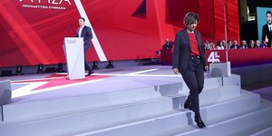 Κασσελάκης και Γεροβασίλη στο Συνέδριο του ΣΥΡΙΖΑ