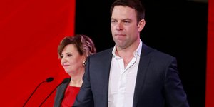 Ολγα Γεροβασίλη και Στέφανος Κασσελάκης στο Συνέδριο του ΣΥΡΙΖΑ