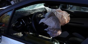 Αυτοκίνητο μετά από τροχαίο