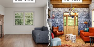 Τρεις αρχιτέκτονες μεταμορφώνουν το ίδιο βαρετό σαλόνι με διαφορετικό τρόπο -Μοναδικό αποτέλεσμα