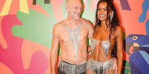 Ο Βενσάν Κασέλ με την νέα του σύντροφο στο καρναβάλι του Ρίο