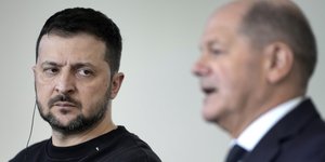 Ο Βολόντιμιρ Ζελένσκι και ο Ολαφ Σολτς
