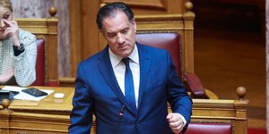 Ο Άδωνις Γεωργιάδης στη Βουλή