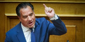 Ο Αδωνις Γεωργιάδης στη Βουλή