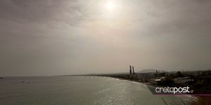 Πολύ έντονο το φαινόμενο της αφρικανικής σκόνης στην Κρήτη